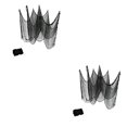 thumbnail image 1 of Yuarrent Decoración de gasa de tela espeluznante de hilo negro DIY para Halloween para ventana, , puerta, casa, decoración de red, accesorios Type1 NO1, 1 of 6