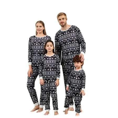 

Clearance! TOFOTL Christmas Parent-child Family Set Home Printed CHRISTMAS PAJAMAS Two-piece Set