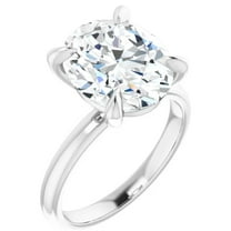 2 Carat Lab Grown Diamond Engagement Ring Oval Solitaire 14k Gold