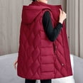 thumbnail image 5 of Wancir Women's Long Puffer Vest Cotton Sleeveless Puffy Jacket with Removable Hood, 5 of 9