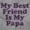 Heather, variant on Cute My Best Friend Is My Papa Toddler Boy Girl T Shirt Infant Toddler Brisco Brands 3T