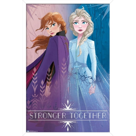 Disney Frozen 2 - Sisters Wall Poster, 22.375" x 34", Framed