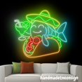 thumbnail image 3 of Handmadetneonsign Fish Tacos And Margarita Neon Sign, Mexico Tacos Wall Art, Cocktail Bar Wall Decor 039005, 3 of 5