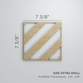 thumbnail image 3 of Ekena Millwork 7 3/8"W x 7 3/8"H x 1/4"T Extra Small Strymon Decorative Fretwork Wood Wall Panels, Red Oak, 3 of 18