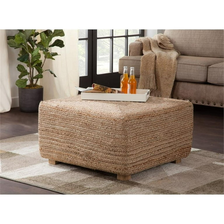 Jute coffee table discount
