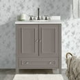 thumbnail image 2 of Alaterre Furniture 30in Wood Bathroom Vanity with Soft-Close Doors, Gray, 2 of 10