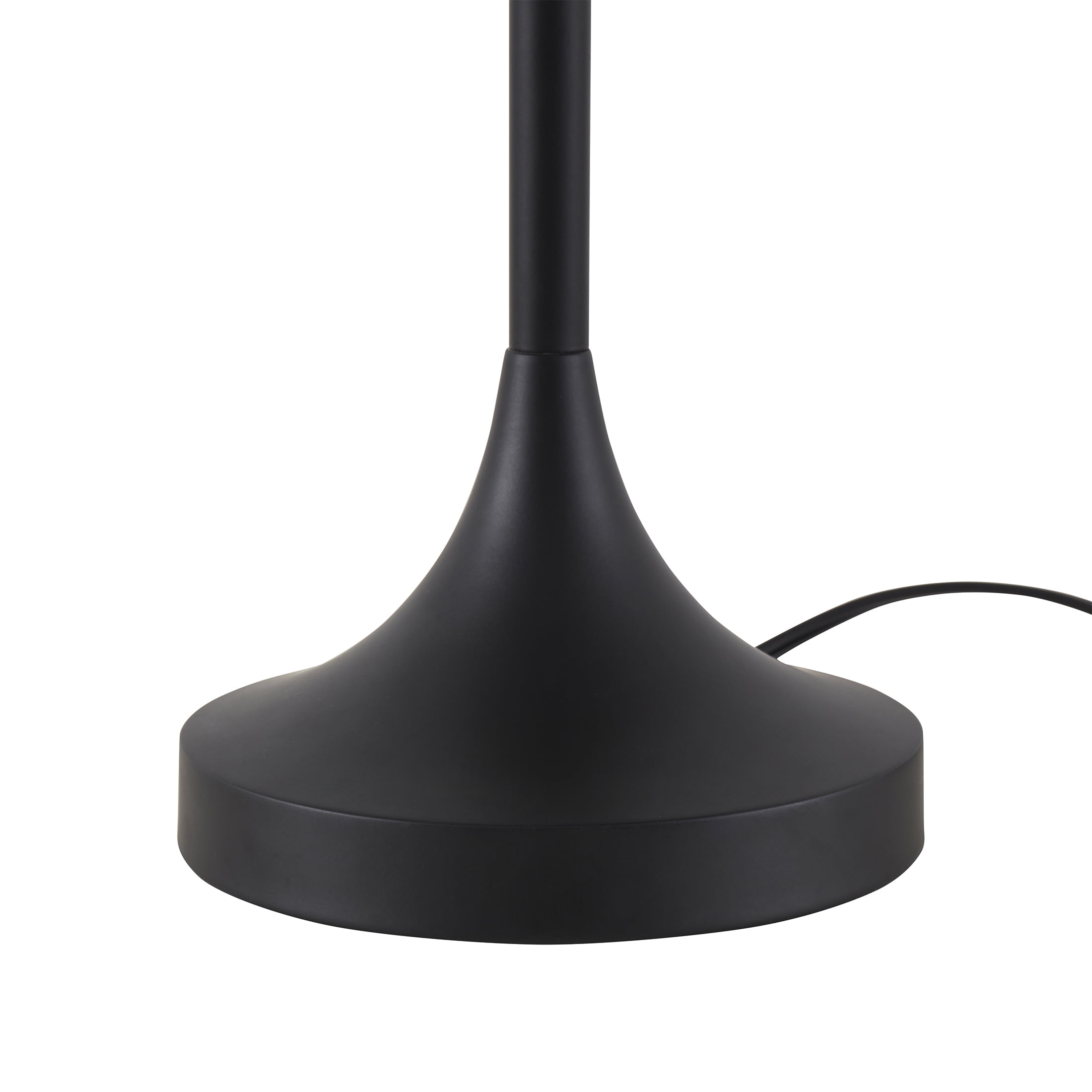 Better Homes & Gardens 18" Modern Dome Touch On/Off Table Lamp, Black