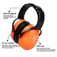 thumbnail image 4 of LYSIAN Foldable Hearing Protection Earmuffs, 31dB SNR Noise Reduction, Adjustable Adult Ear Muffs for Shooting, Workshop, Mowing & Loud Events, One Size, Fluorescent Orange, 4 of 8