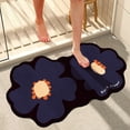 thumbnail image 2 of Rbaofujie Tapis Intérieur Extérieur Forme de Fleur Tapis de Sol Absorbant Tapis de Porte de Salle de Bain Tapis de Porte de Salle de Bain Antidérapant Tapis d'Entrée Tapis de Sol pour Voitures, 2 of 6