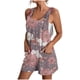 thumbnail image 1 of Pantalones Cortos de Mujer Casual Suspender Impresión Pantalones Cortos de Bolsillo, Pantalones Cortos de Mujer con Bolsillos, 1 of 5