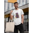 thumbnail image 2 of Colorful Badger T-Shirt Men -Fab Funky Designs, Male 4X-Large, 2 of 4