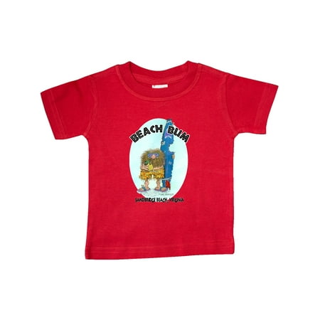 

Inktastic Beach Bum Sandbridge Beach Virginia Gift Baby Boy or Baby Girl T-Shirt
