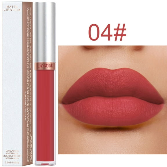 Matte Lip Gloss, Long Lasting Lipstick, Non-Stick Cup Lip Gloss with Velvet Matte Finish, Moisturizing and Lightweight formula for Soft, Delicate Lips