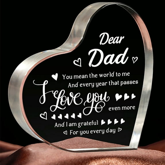 EUDIDV Valentine's Decor I Love You Keepsake Father's Day Birthday Gift Romantic Presents