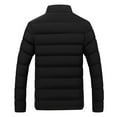 thumbnail image 4 of Brnmxoke Men's Plus Size Quilted Jackets Coat Clearance,Men Winter Warm Thick Bubble Coat Lightweight Puffer Jackets Solid Color Zip Up Down Coats Gray,XXXXXXL, 4 of 5