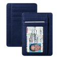 thumbnail image 1 of Tarjetero Fintie Slim, minimalista, con bloqueo RFID, azul marino, 1 of 8