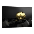 thumbnail image 1 of Cuadro Decorativo Canvas Revolution Cuadro 90 x 60 cm Manzana Dorada Y Negras, 1 of 5