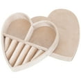 thumbnail image 2 of Heart Shape Jewelry Box Jewelry Storage Organizer for Rings Earrings Necklaces, 2 of 8