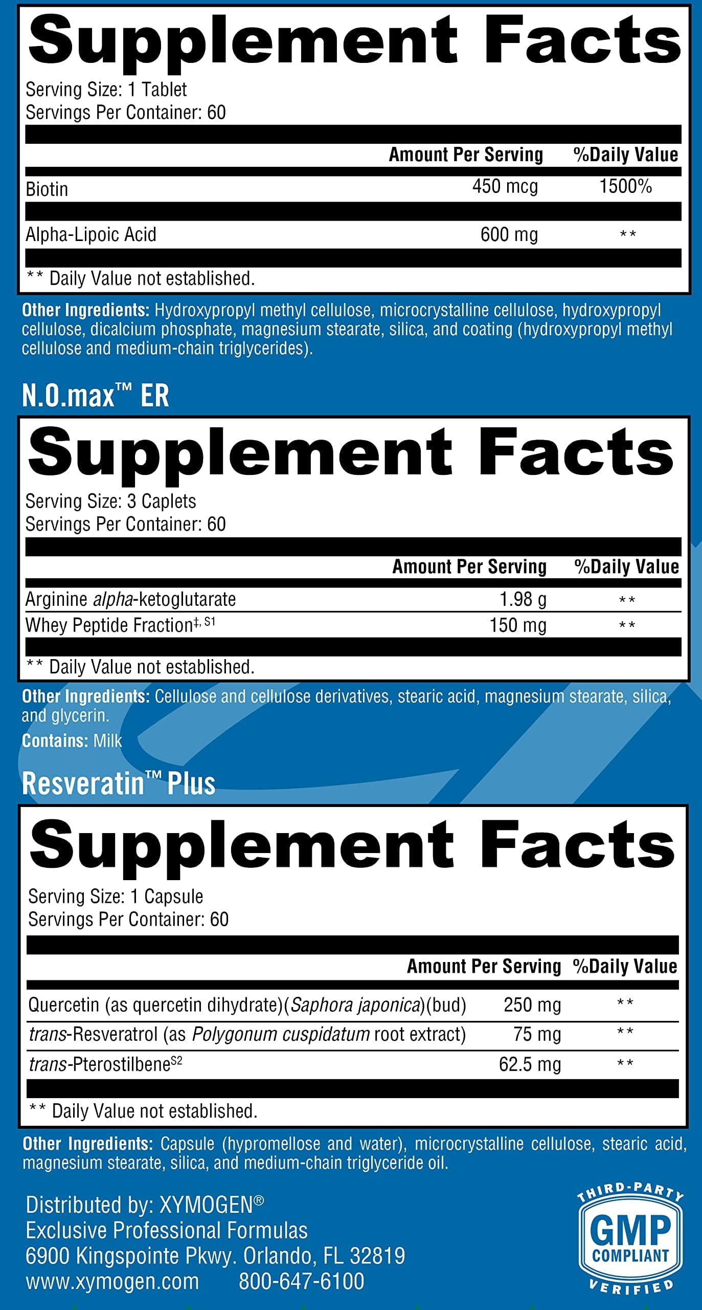 XYMOGEN Mitochondrial Renewal Kit - Mitochondrial Supplement for Healthy Cell Function - Metabolic Support - Resveratrol, Quercetin & Pterostilbene - Gluten-Free & Non-GMO - 60 Packets
