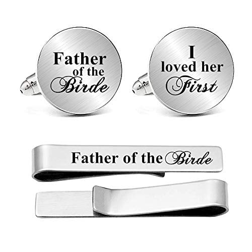Father Of The Bride Wedding Cufflinks in Gift Box 
