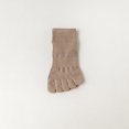 thumbnail image 1 of Spring Summer Sports Five-Fingered Socks Women'S Mid-Tube Cotton Sock Absorb Sweat And Deodorant Mesh Breathable Split-Toe Socks Khaki One Size, 1 of 6