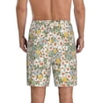 thumbnail image 3 of Kdxio Daisy Print Mens Sleep Shorts Bottoms Soft Comfy Pajama Wear Pants with Drawstring Pockets, 3 of 7