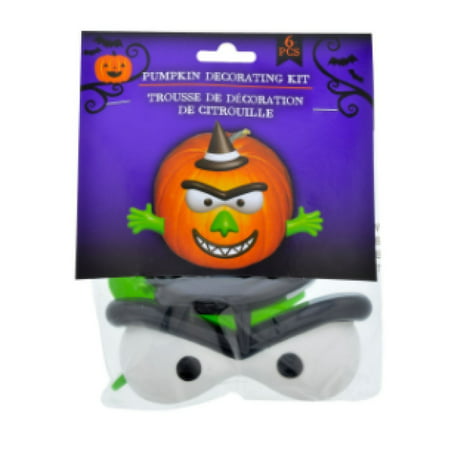 Pumpkin Decorating Craft Kit Plastic Push In No Carving (Witch), Imagine how easy and fun decorating your pumpkins with no carving and no mess! By Scary Things