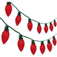 Holiday Time Christmas Lights MultiColor LED C9 Lights, 100Count