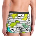 thumbnail image 5 of Fotbe Funny Dinosaurs on Stripes Men’s Total Support Pouch Boxer Briefs, X-Temp Cooling, Moisture-Wicking Underwear, Regular, Long-leg and Trunk-X-Large, 5 of 9