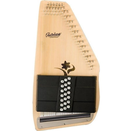 Oscar Schmidt OS45CE 21 Chord Autoharp, Select Spruce, Flower Shaped Soundhole