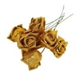thumbnail image 4 of 14Pcs Foam Glitter Artificial Decor, Gold, 4 of 5