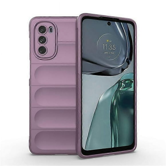 Compatible For Motorola Moto G62 5G Anti-drop Protective Phone Case Rugged TPU Phone Cover LightPurple