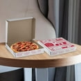 thumbnail image 6 of MT Products Red-White Extra Thin Paperboard Pizza Box 12" x 2" - Pack of 10, 6 of 10