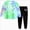 B117-Girls' Set-Green, variant on 5-6 Years Child Toddler Girl Fall Winter Clothes Baby Crewneck Floral Sweatshirts Pants Set Long Sleeve Outfits Set Tie Dye