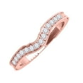 thumbnail image 3 of Mauli Jewels Rings for Women 0.20 Carat Engagement Wedding Band 4-prong 14K Solid Rose Gold, 3 of 5