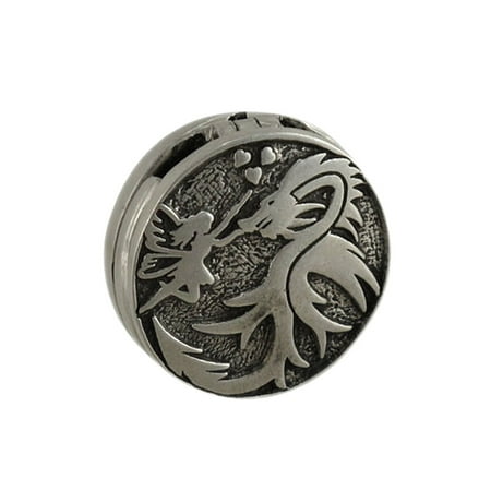 Lead Free Pewter Heart - Lead Free Pewter Reversible Fairy Wish Locket Pendant