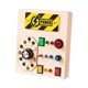 thumbnail image 3 of Tablero de actividades con interruptor LED Montessori electrónico para regalo interruptor de banda, 3 of 7