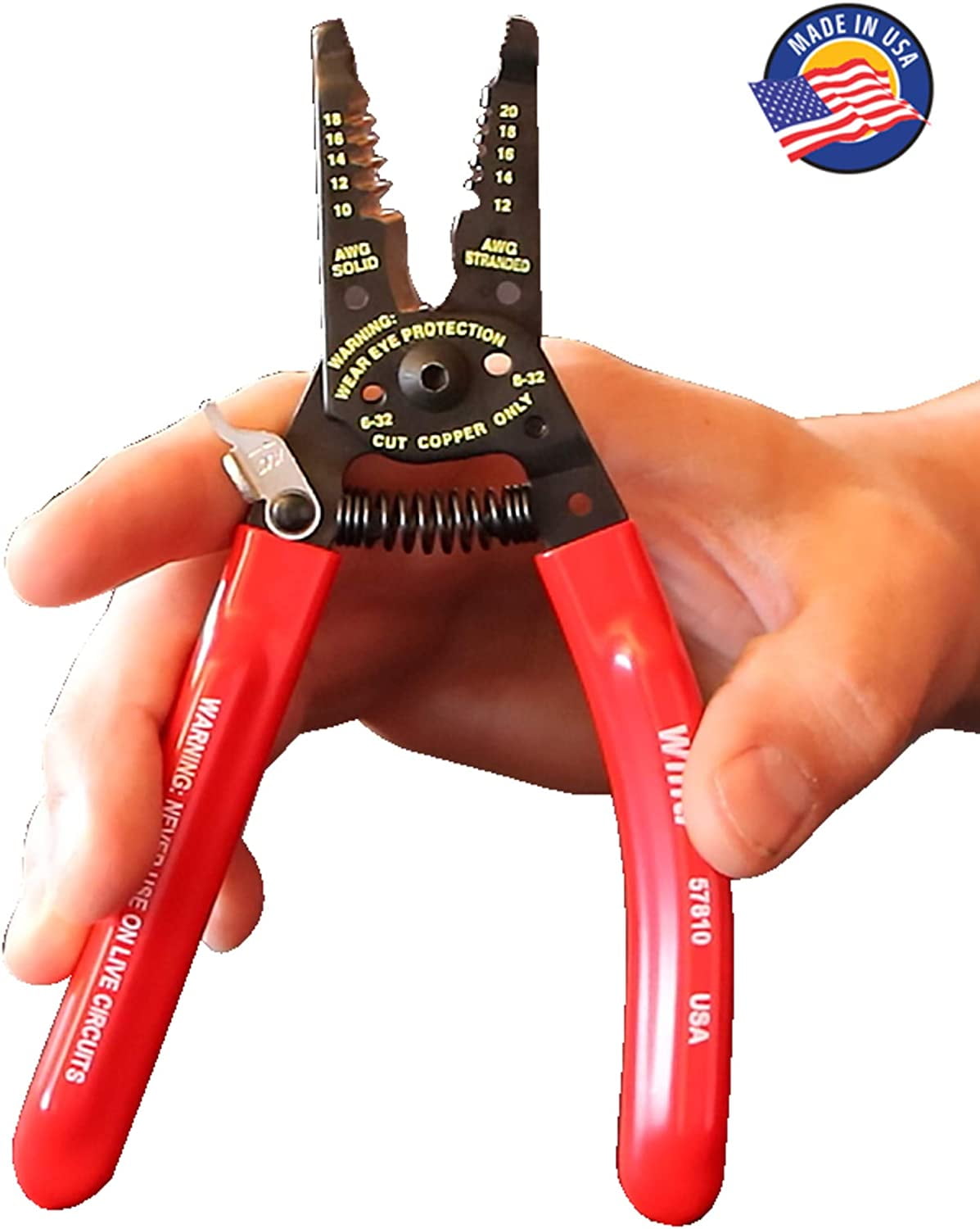 Wiha Tools USA 57810 Classic Grip Wire Strippers - 7.25 in.