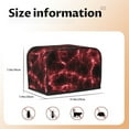 thumbnail image 5 of Kdxio Red Line Print Toaster Cover Bread Machine Cover Fits for Most Standard 2 Slice Toasters,Keep Toaster Free From Dust And Fingerprint Oven Dustproof Cover, 5 of 7