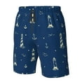 thumbnail image 5 of Naloa Lighthouses and Anchors Men's Beach Shorts, Surfing shorts, Swim trunks, Quick Dry Swim Trunks for Surfing Beach Fun - 3X-Large, 5 of 9