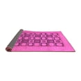 thumbnail image 2 of Ahgly Company Indoor Round Checkered Purple Modern Area Rugs, 6' Round, 2 of 4