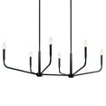 thumbnail image 4 of 52721BK Kichler Lighting Madden - 6 Light Chandelier-17.5 Inches Tall and 17.75 Inches Wide-Black Finish, 4 of 6