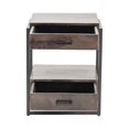 thumbnail image 3 of Crestview Collection Beckett Mango Wood 2-Drawer End Table in Brown Stained, 3 of 3