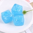 thumbnail image 2 of Cubo Azul Cubo Hielo Creativa Descompresión Juguete Goma Suave Pellizco Elástico Estiramiento Cubo para Apretar (individual) Individual, 2 of 9