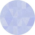 thumbnail image 1 of Ahgly Tapis Rond Lavable en Machine Intérieur Transitionnel Bleu Céleste, 6 Pieds Rond, 1 of 7