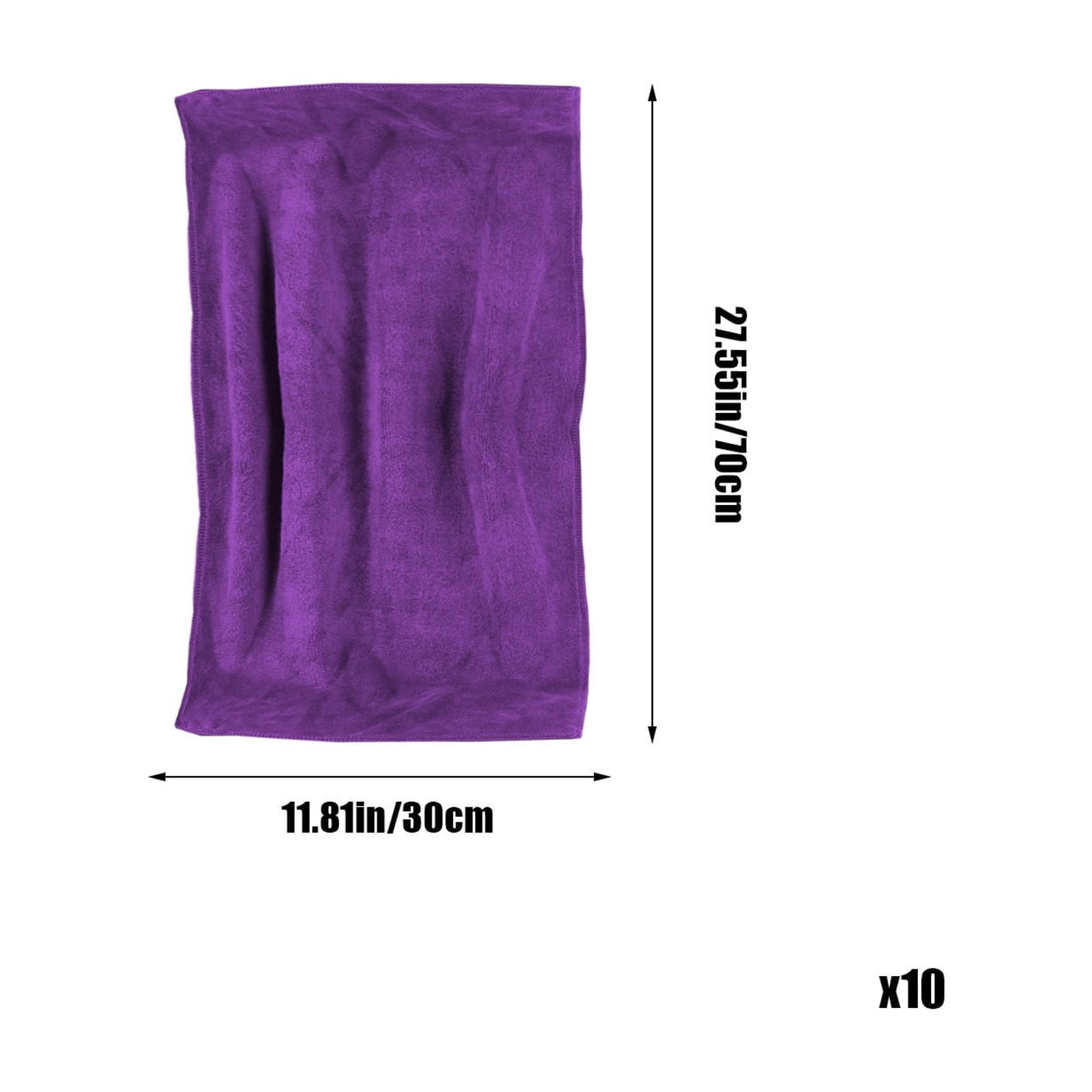 Tyidzon 10 Piece Hand Towels for Bathroom Soft Highly Absorbent Towel Set, 12x28 Inch Quick-Drying Machine Washable Face Towels for Bathroom, Hotel, Spa, Gym, College Dorm Room, Purple