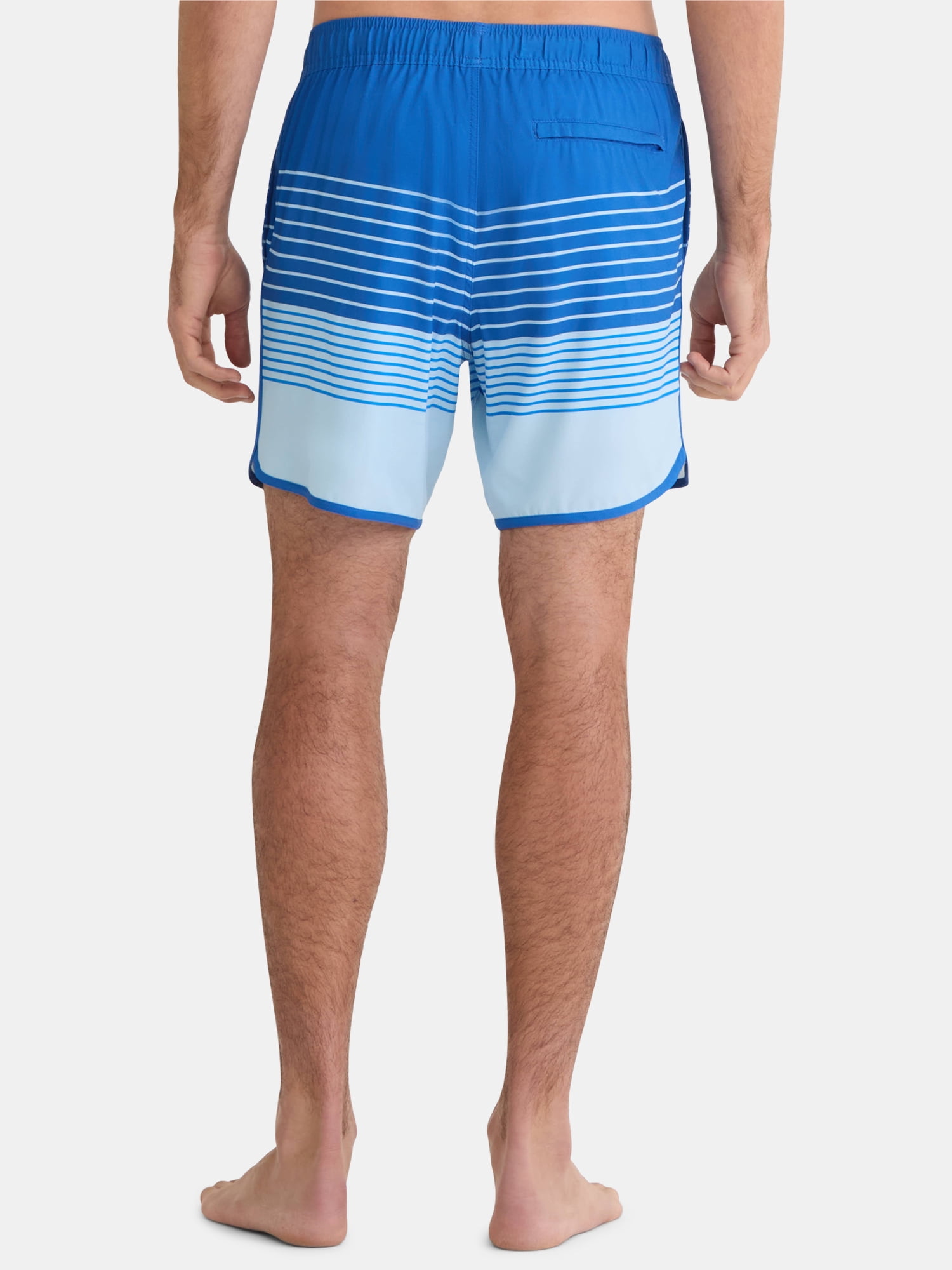 George Men's & Big Men's Dolphin Hem Swim Trunks, 7" Inseam, Size XS-3XL