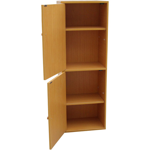 Ore International 4-Tier Adjustable Book Shelf with Door