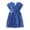 Blue, variant on WOYY Little Girls Glitter Sequin Dress Short Sleeve Birthday Party Dress, Sizes 3-8