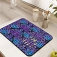 thumbnail image 3 of Washable Rubber Boho Style Vintage Floral Dish Drying Mats for Kitchen Counter Home Large Coffee Bar Pad Accessories and Decor for Utensils Stemware 18''x24'', 3 of 7